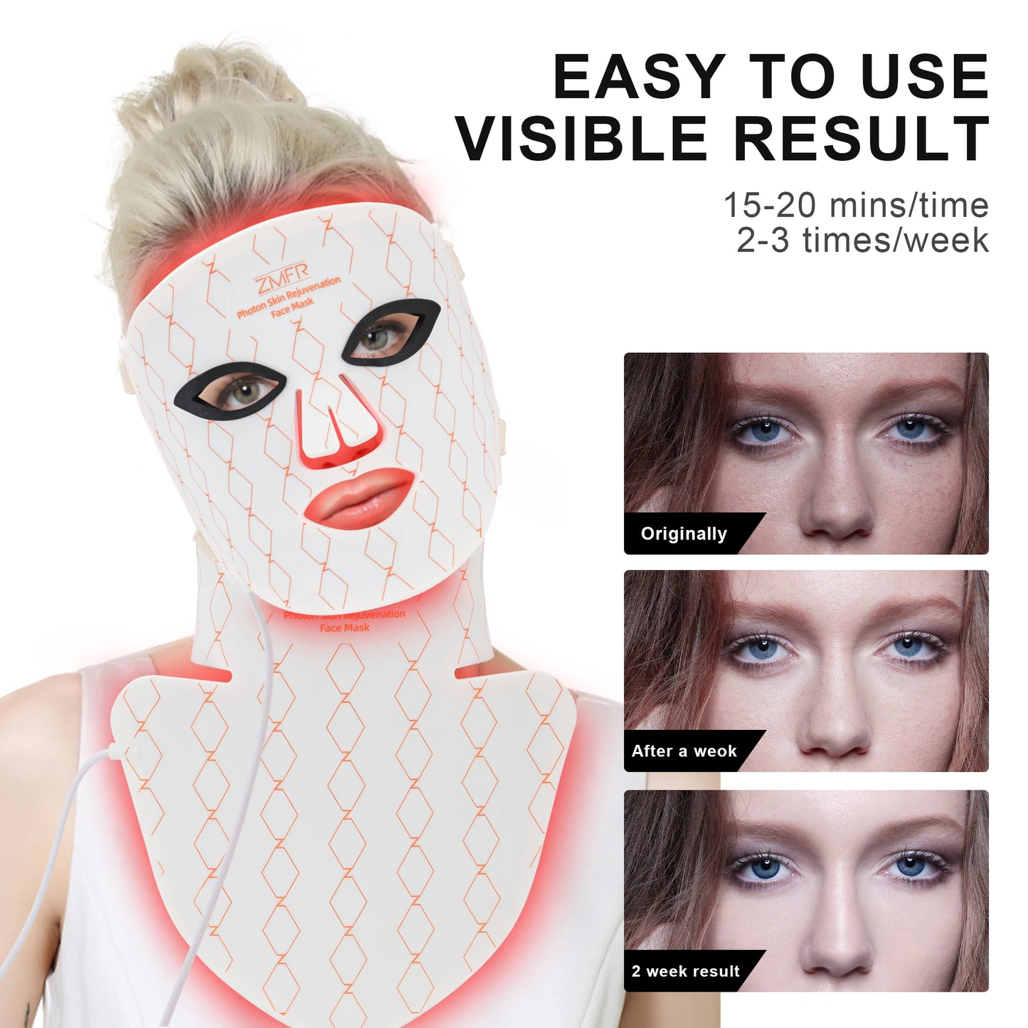 Transform Your Skin with the Professional 4 Color Silicone LED Mask - Advanced Red Light Therapy for Home Use
