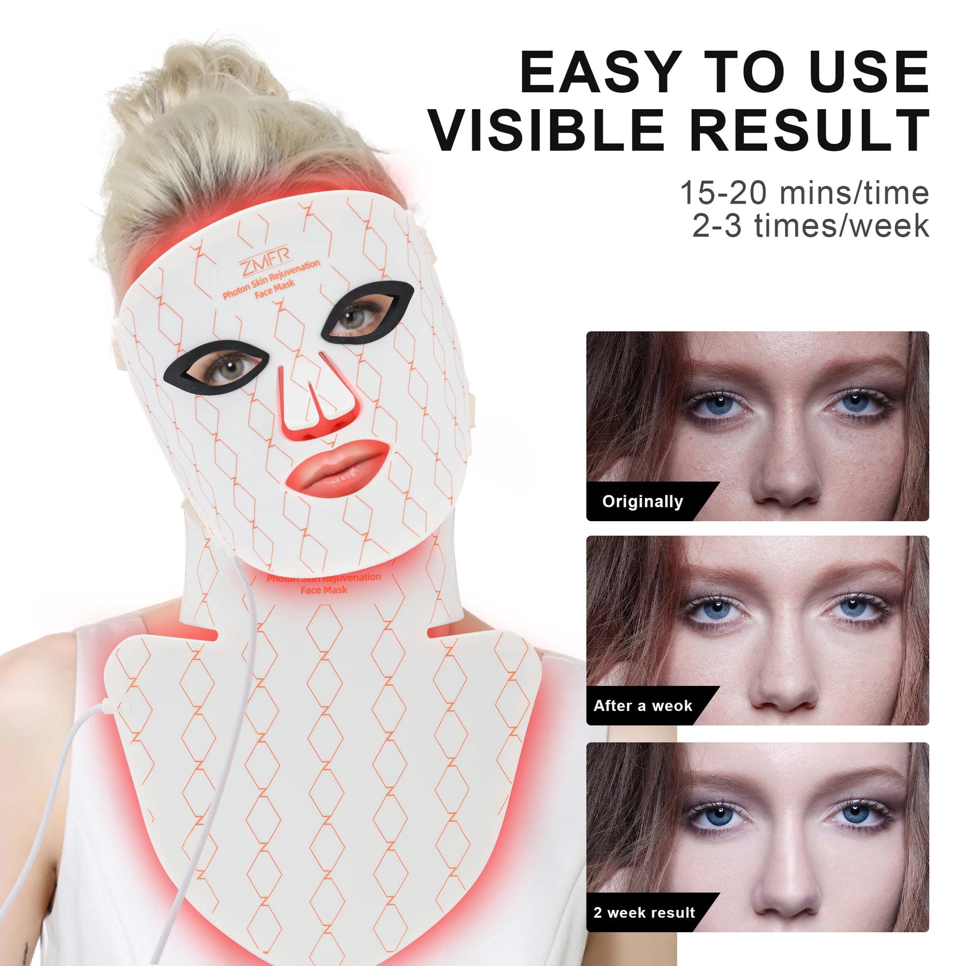 Transform Your Skin with the Professional 4 Color Silicone LED Mask - Advanced Red Light Therapy for Home Use